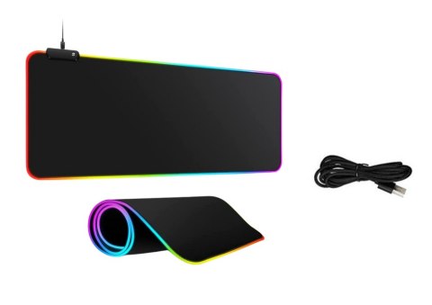 Podkładka Pod Mysz Klawiaturę Z Oświetleniem LED 40x90cm LEAN Podkładka Pod Mysz Klawiaturę Z Oświetleniem LED 40x90cm LEAN