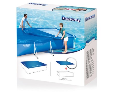 Pokrywa do basenu Stelażowego 400x211 cm Bestway 58107 Bestway Pokrywa do basenu Stelażowego 400x211 cm Bestway 58107 Bestway