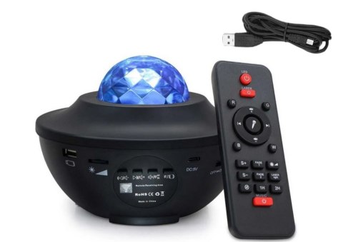Projektor Gwiazd Lampka Nocna Led Głośnik Bluetooth Pilot LEAN Projektor Gwiazd Lampka Nocna Led Głośnik Bluetooth Pilot LEAN