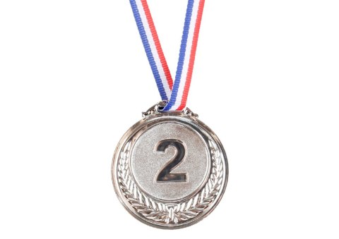 Srebrny Medal Drugie Miejsce Nagroda Trofeum Cynkowy 6,5cm LEAN TOYS Srebrny Medal Drugie Miejsce Nagroda Trofeum Cynkowy 6,5cm LEAN TOYS