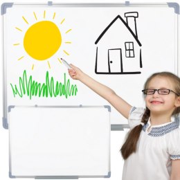 Tablica Magnetyczna Wielofunkcyjna Suchościeralna Biała 90x60cm LEAN