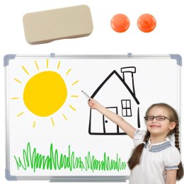 Tablica Magnetyczna Wielofunkcyjna Suchościeralna Gąbka 2 Magnesy 45x60cm LEAN