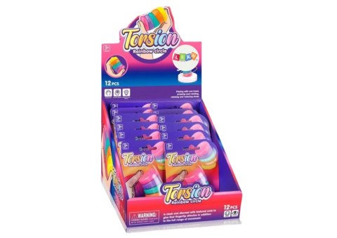 Zabawka Sensoryczna Antystresowe Tęczowe Kółka Rotacyjne LEAN Toys Zabawka Sensoryczna Antystresowe Tęczowe Kółka Rotacyjne LEAN Toys