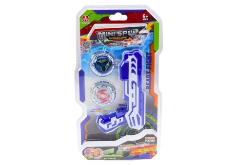 Zestaw Pistolet Wyrzutnia 2 Metalowe Krążki Niebieski Światła LEAN Toys Zestaw Pistolet Wyrzutnia 2 Metalowe Krążki Niebieski Światła LEAN Toys