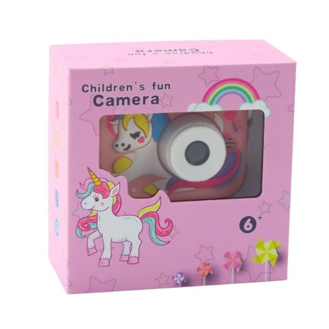 Aparat Cyfrowy Dla Dzieci Jednorożec Różowy 48Mpx HD 1080P LEAN Toys Aparat Cyfrowy Dla Dzieci Jednorożec Różowy 48Mpx HD 1080P LEAN Toys