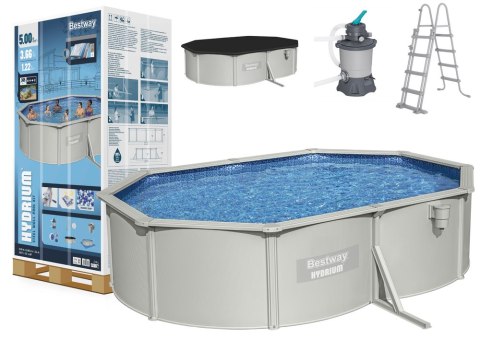 Basen Metalowy Hydrium 5m x 3,60m x 1,20m Bestway 56586 Bestway