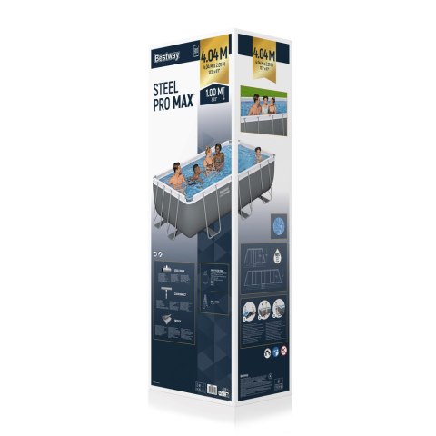 Basen Stelażowy 404 x 201 x 100 cm Bestway 56442 Bestway Basen Stelażowy 404 x 201 x 100 cm Bestway 56442 Bestway