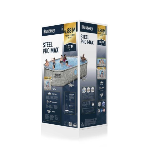 Basen Stelażowy 427 x 250 x 100 cm Bestway 56946 Bestway Basen Stelażowy 427 x 250 x 100 cm Bestway 56946 Bestway