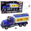 Ciężarówka Cysterna Woda Światła Dźwięki Niebieska 1:14 LEAN Toys