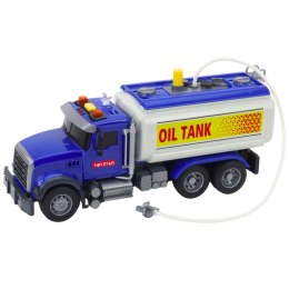 Ciężarówka Cysterna Woda Światła Dźwięki Niebieska 1:14 LEAN Toys