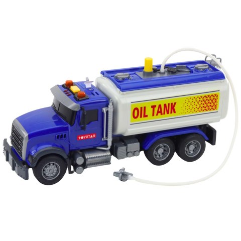 Ciężarówka Cysterna Woda Światła Dźwięki Niebieska 1:14 LEAN Toys Ciężarówka Cysterna Woda Światła Dźwięki Niebieska 1:14 LEAN Toys
