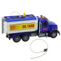 Ciężarówka Cysterna Woda Światła Dźwięki Niebieska 1:14 LEAN Toys