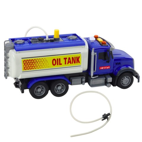 Ciężarówka Cysterna Woda Światła Dźwięki Niebieska 1:14 LEAN Toys Ciężarówka Cysterna Woda Światła Dźwięki Niebieska 1:14 LEAN Toys