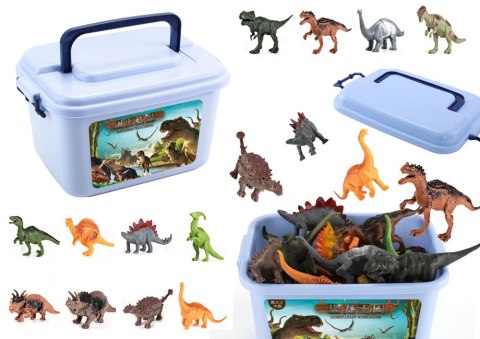 Dinozaury Zestaw Figurek Park Akcesoria Pudełko 46 Elementów LEAN Toys Dinozaury Zestaw Figurek Park Akcesoria Pudełko 46 Elementów LEAN Toys