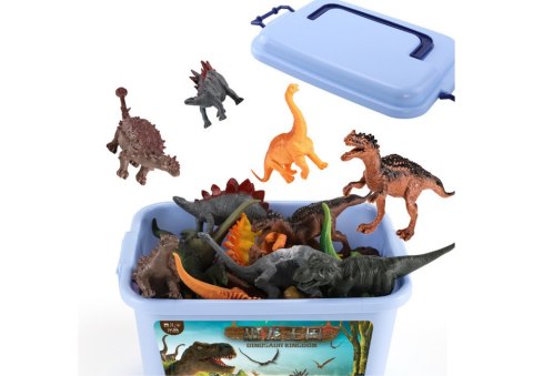 Dinozaury Zestaw Figurek Park Akcesoria Pudełko 46 Elementów LEAN Toys Dinozaury Zestaw Figurek Park Akcesoria Pudełko 46 Elementów LEAN Toys