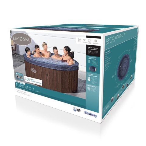 Dmuchane Spa Z Hydromasażem 7-osobowe Bestway 6001W Bestway Dmuchane Spa Z Hydromasażem 7-osobowe Bestway 6001W Bestway