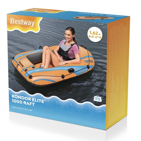 Dmuchany Ponton 162 x 96 cm Kondor Elite 1000 Bestway 61135 Bestway Dmuchany Ponton 162 x 96 cm Kondor Elite 1000 Bestway 61135 Bestway