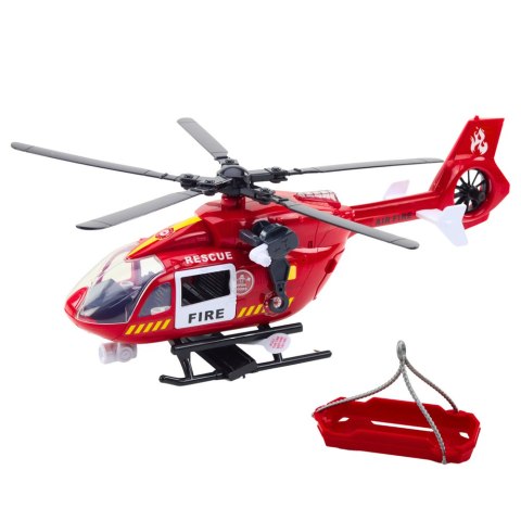Helikopter Straży Pożarnej Hak Nosze Światła Dźwięki 1:12 LEAN Toys Helikopter Straży Pożarnej Hak Nosze Światła Dźwięki 1:12 LEAN Toys