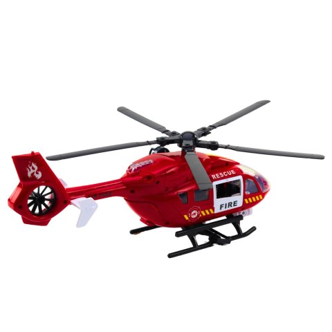 Helikopter Straży Pożarnej Hak Nosze Światła Dźwięki 1:12 LEAN Toys Helikopter Straży Pożarnej Hak Nosze Światła Dźwięki 1:12 LEAN Toys