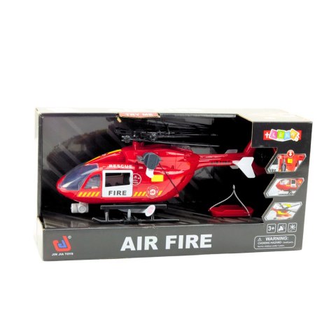 Helikopter Straży Pożarnej Hak Nosze Światła Dźwięki 1:12 LEAN Toys Helikopter Straży Pożarnej Hak Nosze Światła Dźwięki 1:12 LEAN Toys