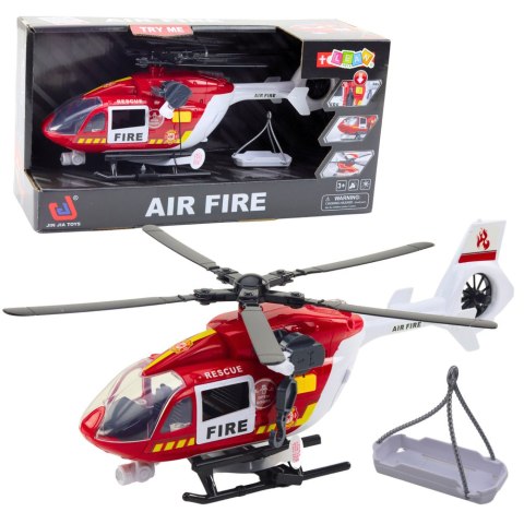 Helikopter Straży Pożarnej Hak Nosze Światła Dźwięki 1:14 LEAN Toys Helikopter Straży Pożarnej Hak Nosze Światła Dźwięki 1:14 LEAN Toys