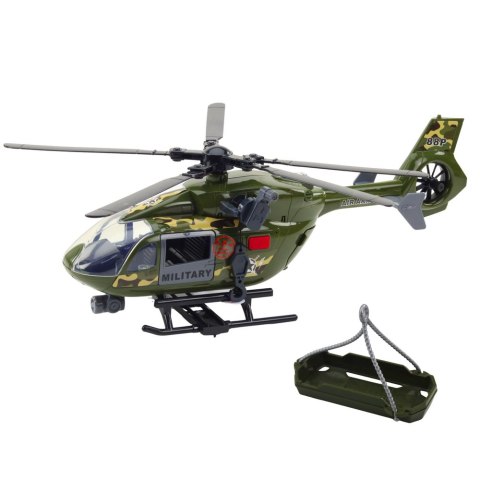 Helikopter Wojskowy Militarny Hak Nosze Światła Dźwięki 1:12 LEAN Toys Helikopter Wojskowy Militarny Hak Nosze Światła Dźwięki 1:12 LEAN Toys