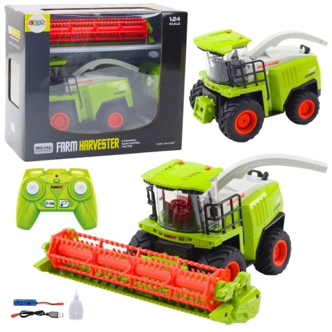 Kombajn Rolniczy Z Hederem Do Zboża Zdalnie Sterowany RC 2.4G LEAN Toys Kombajn Rolniczy Z Hederem Do Zboża Zdalnie Sterowany RC 2.4G LEAN Toys