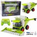 Kombajn Z Hederem Do Kukurydzy 2w1 Zdalnie Sterowany RC Efekt Pary 2.4G LEAN Toys