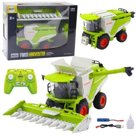 Kombajn Z Hederem Do Kukurydzy 2w1 Zdalnie Sterowany RC Efekt Pary 2.4G LEAN Toys Kombajn Z Hederem Do Kukurydzy 2w1 Zdalnie Sterowany RC Efekt Pary 2.4G LEAN Toys