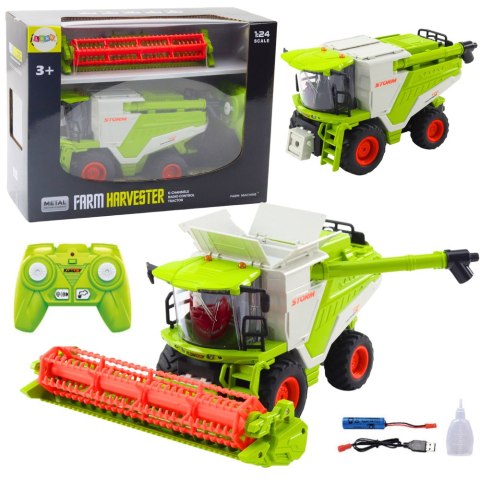 Kombajn Z Hederem Do Zboża 2w1 Zdalnie Sterowany RC Efekt Dymny 2.4G LEAN Toys Kombajn Z Hederem Do Zboża 2w1 Zdalnie Sterowany RC Efekt Dymny 2.4G LEAN Toys