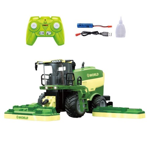 Kombajn Z Kosiarkami Do Trawy Efekt Pary Zdalnie Sterowany RC 2.4G LEAN Toys Kombajn Z Kosiarkami Do Trawy Efekt Pary Zdalnie Sterowany RC 2.4G LEAN Toys