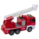 Straż Pożarna Z Wysięgnikiem Woda Światła Dźwięki Czerwony 1:14 LEAN Toys