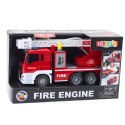 Straż Pożarna Z Wysięgnikiem Woda Światła Dźwięki Czerwony 1:14 LEAN Toys