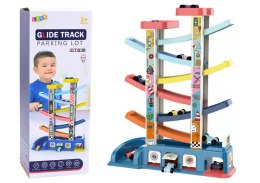 Tor Zjeżdżalnia Dla Kolorowych Autek 6 Samochodzików LEAN Toys