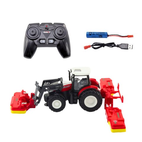 Traktor Rolniczy Z Kosiarkami Do Trawy Zdalnie Sterowany RC 2.4G LEAN Toys Traktor Rolniczy Z Kosiarkami Do Trawy Zdalnie Sterowany RC 2.4G LEAN Toys