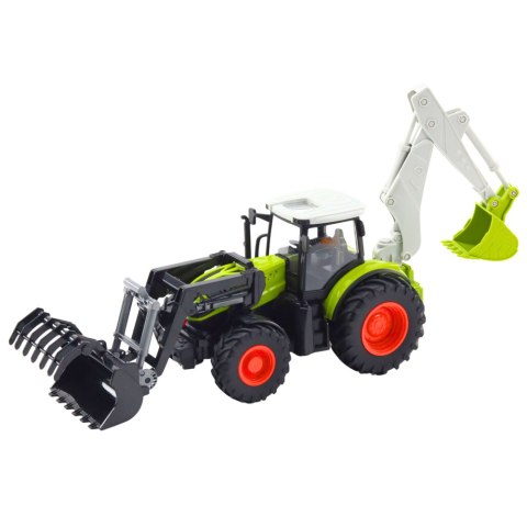 Traktor Rolniczy Z Obrotową Łyżką i Koparką 2w1 Zdalnie Sterowany 2.4G LEAN Toys Traktor Rolniczy Z Obrotową Łyżką i Koparką 2w1 Zdalnie Sterowany 2.4G LEAN Toys