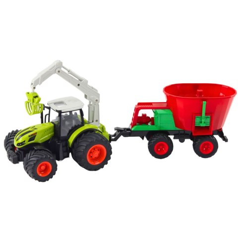 Traktor Rolniczy Z Siewnikiem i Chwytakiem Obrotowym Zdalnie Sterowany 2.4G LEAN Toys Traktor Rolniczy Z Siewnikiem i Chwytakiem Obrotowym Zdalnie Sterowany 2.4G LEAN Toys