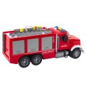 Wóz Straż Pożarna Woda światła Dźwięki Czerwony 1:14 LEAN Toys