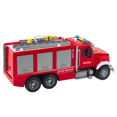 Wóz Straż Pożarna Woda światła Dźwięki Czerwony 1:14 LEAN Toys Wóz Straż Pożarna Woda światła Dźwięki Czerwony 1:14 LEAN Toys