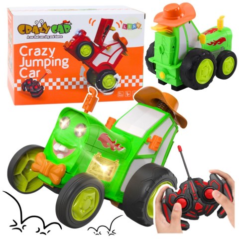 Zdalnie Sterowany Skaczący Traktor R/C Zielony LEAN Toys Zdalnie Sterowany Skaczący Traktor R/C Zielony LEAN Toys