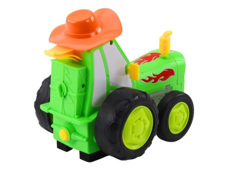 Zdalnie Sterowany Skaczący Traktor R/C Zielony LEAN Toys Zdalnie Sterowany Skaczący Traktor R/C Zielony LEAN Toys