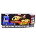 Zestaw Ratowniczy Ciężarówka Helikopter Samochód Światła Dźwięki LEAN Toys
