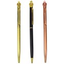 Długopis Metalowy Automatyczny Korona Niebieski Tusz 1.0mm LEAN Toys
