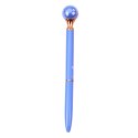 Długopis Z Dużą Perłą Obrotowy Mechanizm Niebieski Tusz 1.0mm Mix LEAN