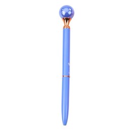 Długopis Z Dużą Perłą Obrotowy Mechanizm Niebieski Tusz 1.0mm Mix LEAN