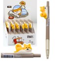Długopis Z Figurką Żółtego Pieska Shiba Niebieski Tusz 0.5mm LEAN