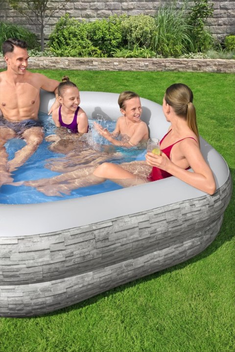 Dmuchany Basen Ogrodowy 213x 206x 53 cm Bestway 54423 Bestway Dmuchany Basen Ogrodowy 213x 206x 53 cm Bestway 54423 Bestway