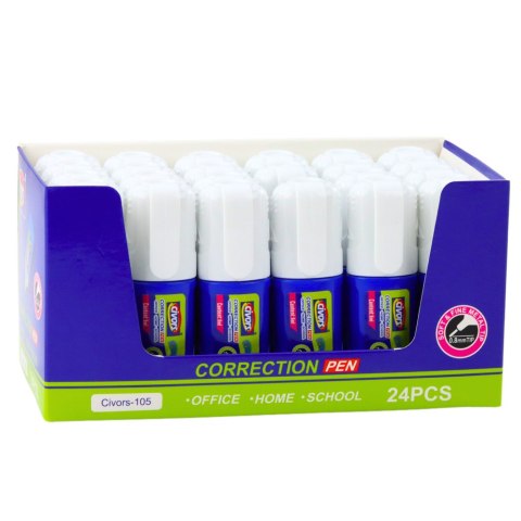 Korektor W Pisaku Szybkoschnący Szkolny Biurowy 6ml LEAN Korektor W Pisaku Szybkoschnący Szkolny Biurowy 6ml LEAN