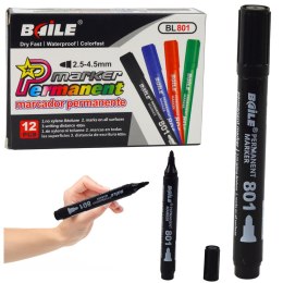 Marker Permanentny Wodoodporny Czarny 2,5-4,5 mm LEAN