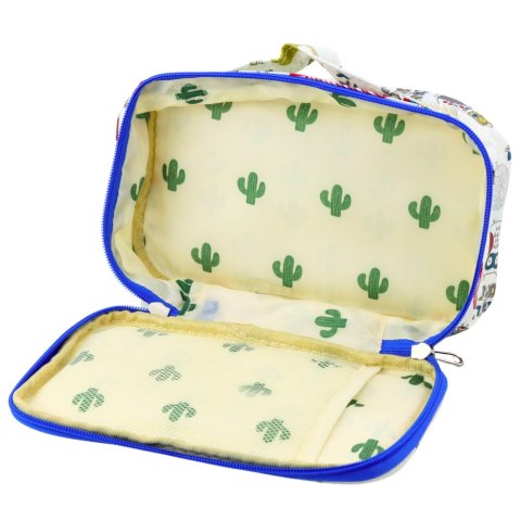 Piórnik Szkolny Organizer Kosmetyczka Kieszonka Sowy Biały 22,5cm LEAN Piórnik Szkolny Organizer Kosmetyczka Kieszonka Sowy Biały 22,5cm LEAN